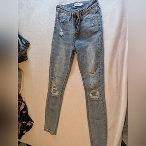 Windsor Light Blue Distressed Skinny Jeans